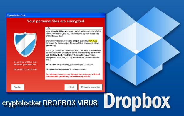 cryptolocker DROPBOX VIRUS