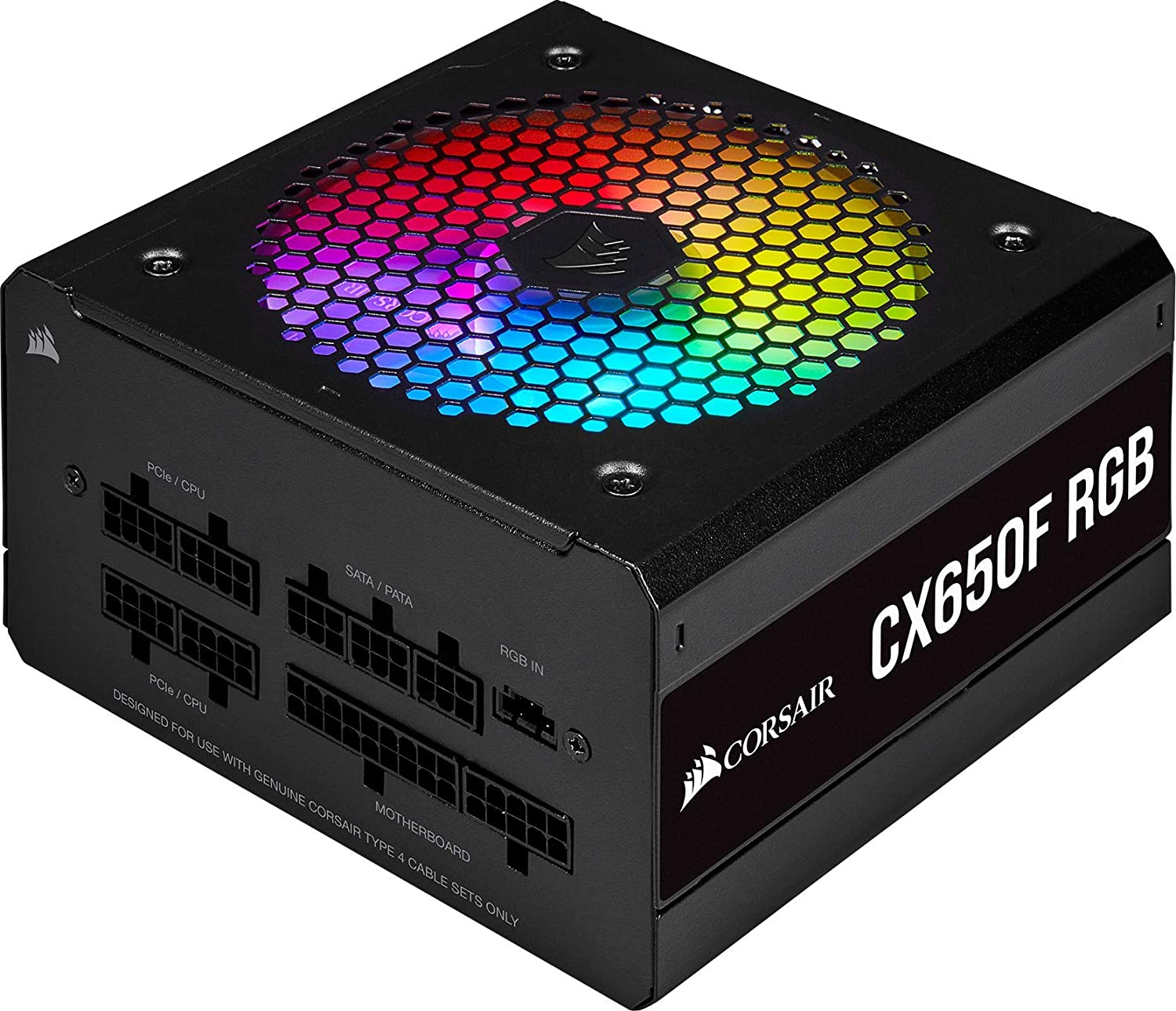 PC-GAMING1/Corsair CX650F RGB Alimentatore ATX Interamente Modulare 80 Plus Bronze, 650 W