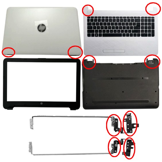 Scocca-cerniera rotta notebook riparazioni sostituzioni padova