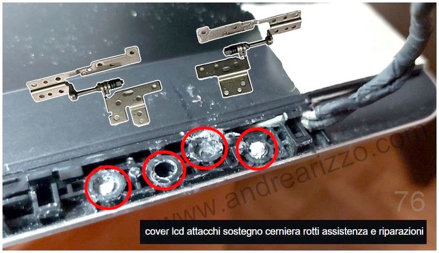 sostituzione cerniere notebook asus 