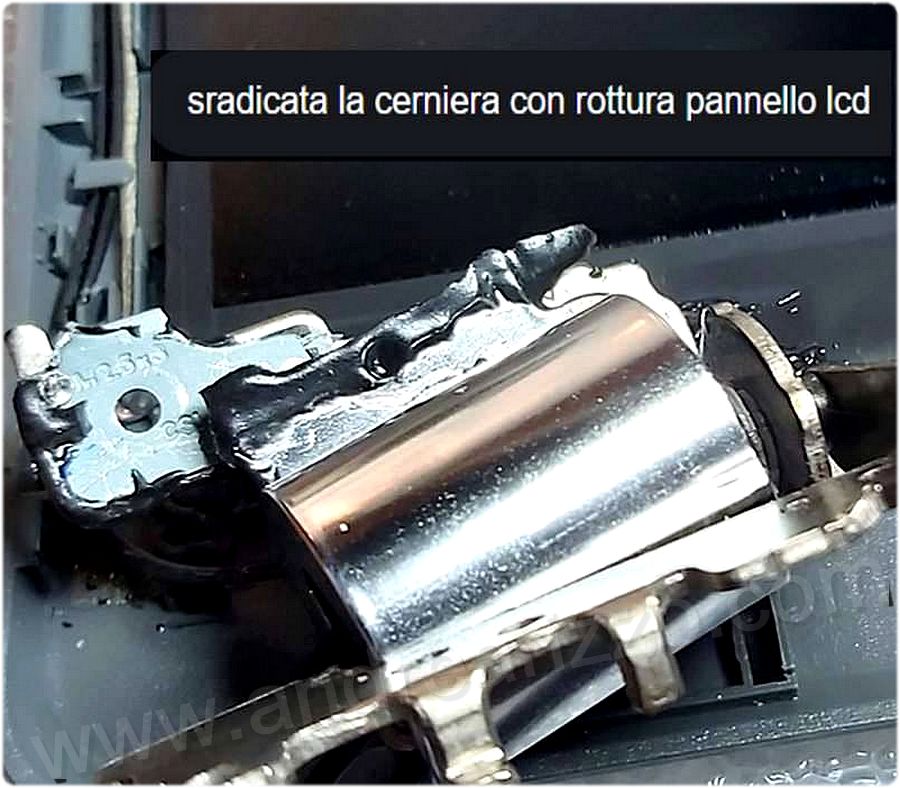Staffa spezzata o bloccata del notebook