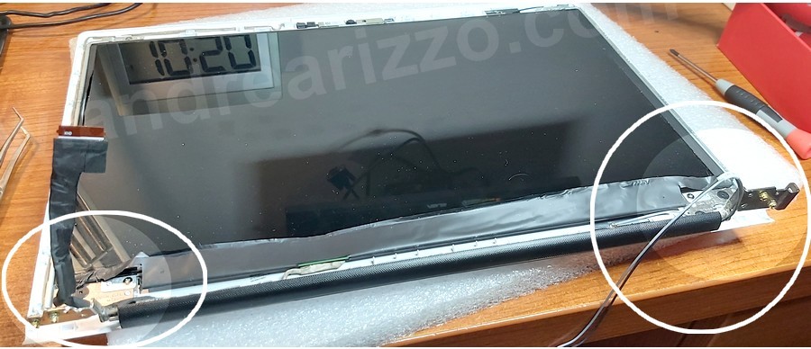 cerniere notebook dure Packard dell
