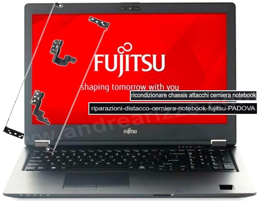 riparazioni-sostituzione-cerniera-rotta-notebook-Fujitsu - PADOVA