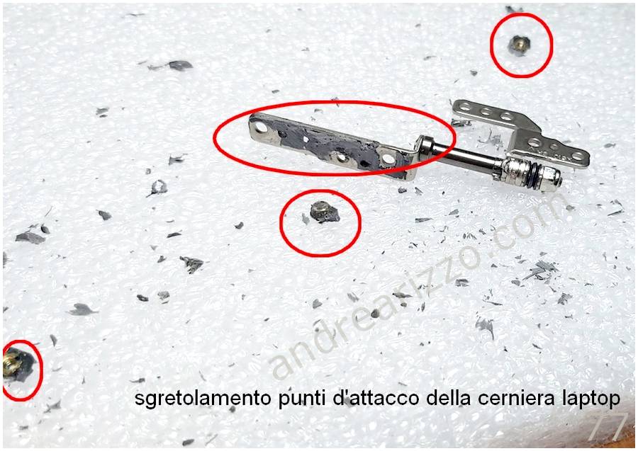 problema cerniera notcerniere-notebook/ebook notebook eMachines
