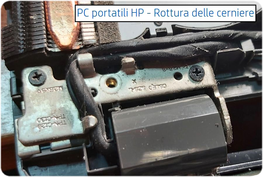 cerniera pc portatile rotta Notebook Sony vaio 