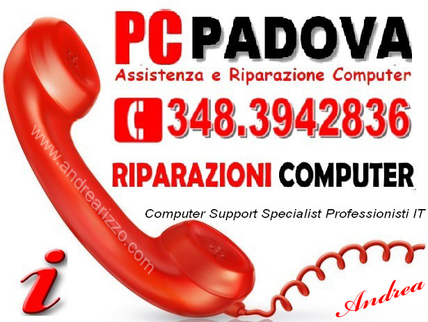 telefono 3483942836 dell'assistenza tecnica computera Padova