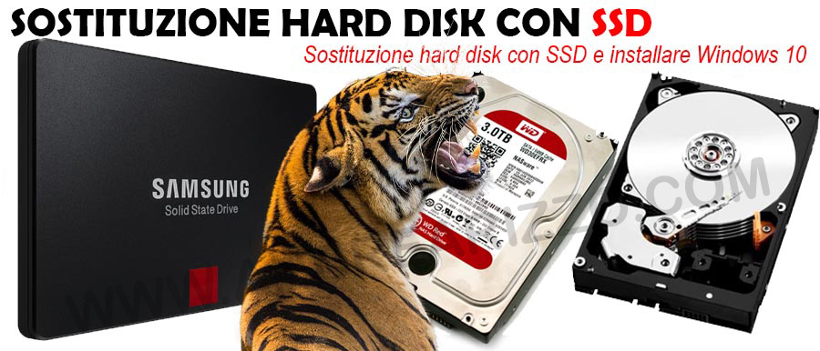 Sostituire hard disk con SSD padova