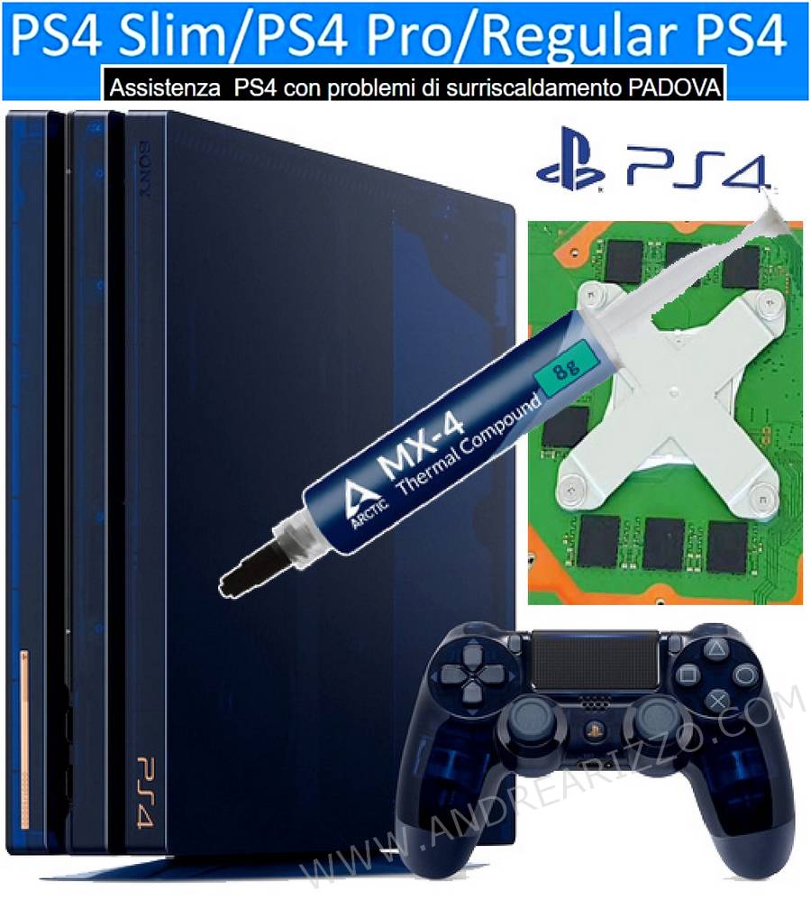 Centro Assistenza PS4  pulizia per surriscaldamento PADOVA