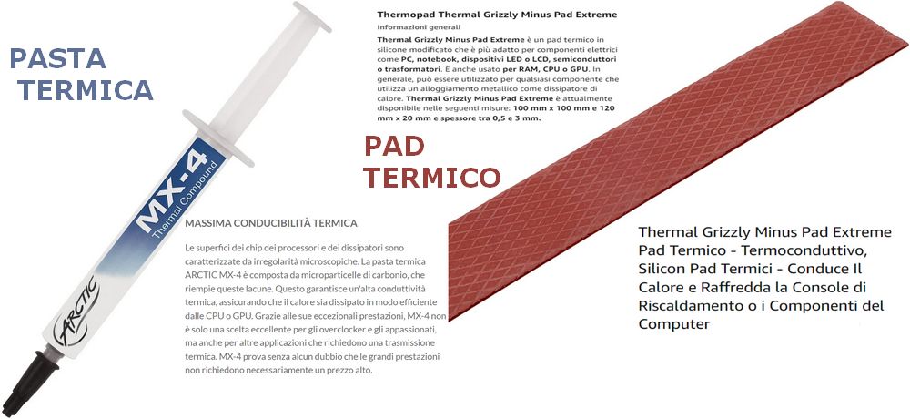 servizi di assistenza PAD-TERMICO-PASTA-TERMICA-ASSISTENZA-PD